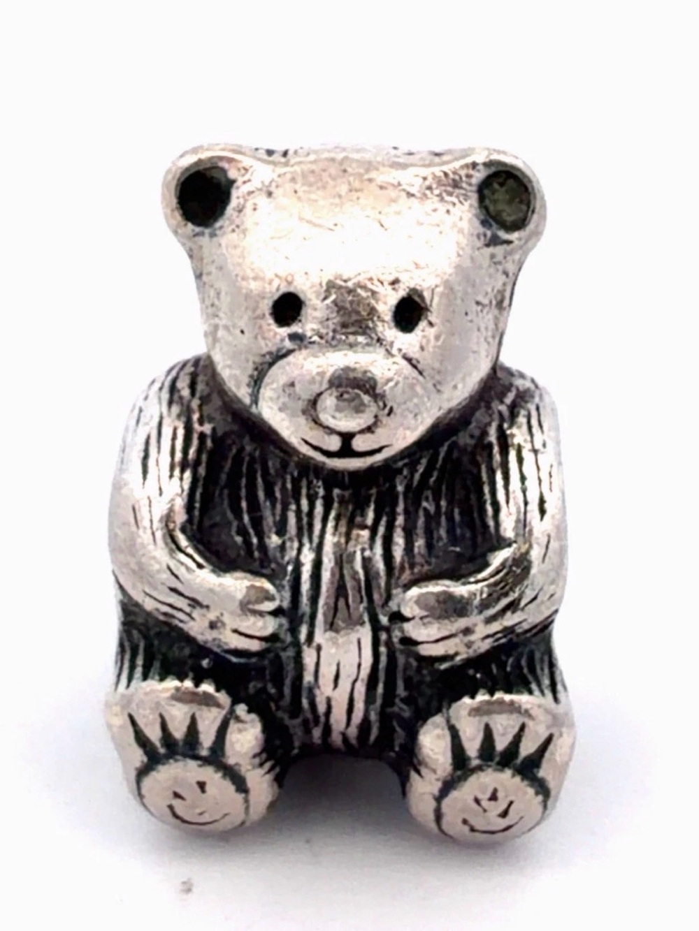 Authentic PANDORA 925 Sterling Silver Teddy Bear 790395 Retired Bracelet Charm